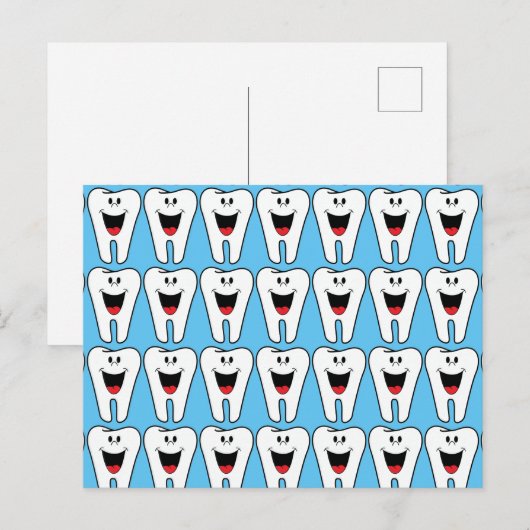 Gelukkige Tand Briefkaart (Voorkant / Achterkant)