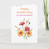 Gelukkige tante dag kaart (Voorkant)