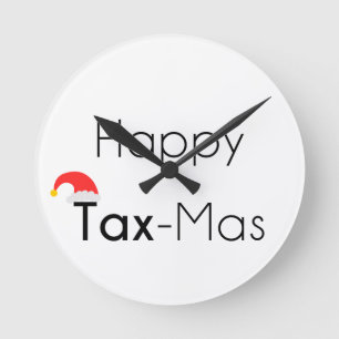 Gelukkige TaxMas Ronde Klok