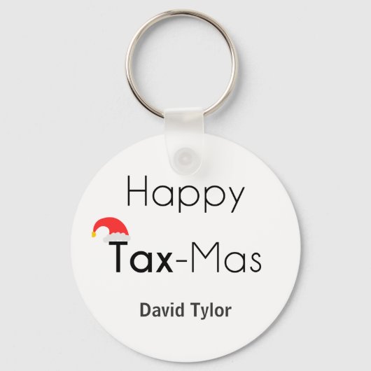 Gelukkige TaxMas Sleutelhanger (Voorkant)