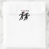 Gelukkige Tennisdag Vierkante Sticker (Tas)