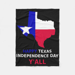 Gelukkige Texas Onafhankelijkheidsdag  Fleece Deken