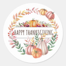 Gelukkige Thanksgiving bladpompoenkrans