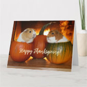 Gelukkige Thanksgiving-cavia's Kaart (Voorkant)