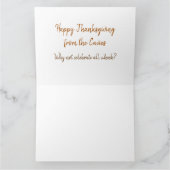 Gelukkige Thanksgiving-cavia's Kaart (Binnen)