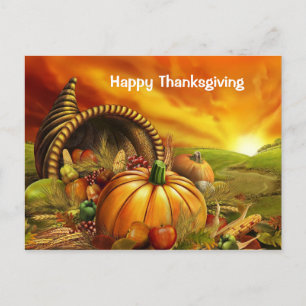 Gelukkige Thanksgiving Dag Groet Feestdagenkaart
