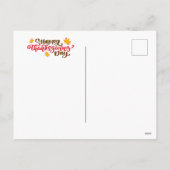 Gelukkige Thanksgiving Dag Groet Feestdagenkaart (Achterkant)