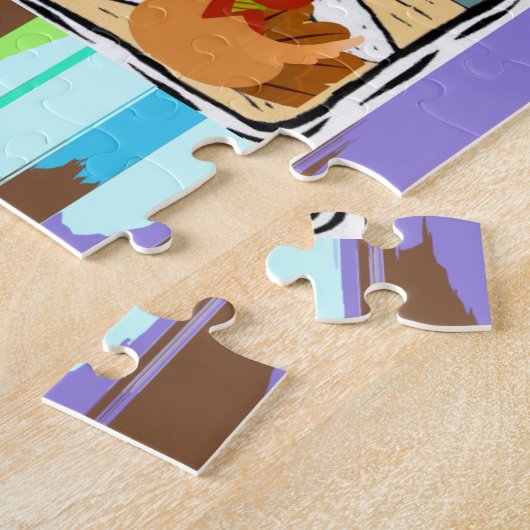 Gelukkige Thanksgiving Dag Jigsaw Puzzel, Strand T Legpuzzel (Zijkant)