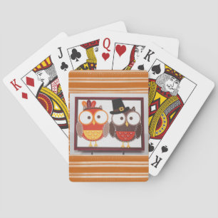 Gelukkige Thanksgiving Dag Spelen Kaart Deck, Uil