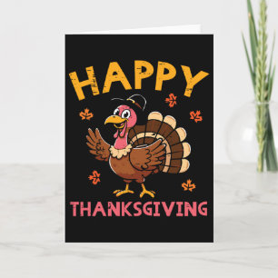 Gelukkige Thanksgiving Day Fall Kerstdag Mannen Vr Kaart
