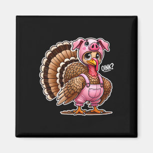 Gelukkige Thanksgiving Day Kinderen Mannen Vrouwen Magneet