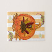 Gelukkige Thanksgiving Day legpuzzel Turkije (Horizontaal)