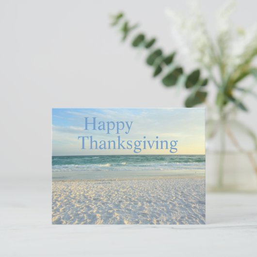 Gelukkige Thanksgiving - Destin, het Feestdagenkaart (Staand voorkant)