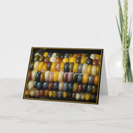 Gelukkige Thanksgiving! Feestdagen Kaart (Voorkant)