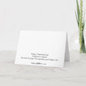 Gelukkige Thanksgiving! Feestdagen Kaart (Achterkant)