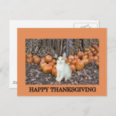 Gelukkige Thanksgiving Feestdagenkaart (Voorkant / Achterkant)