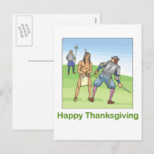 Gelukkige Thanksgiving Feestdagenkaart (Voorkant / Achterkant)