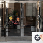 Gelukkige Thanksgiving Fiets Raamsticker (Kantoordeur)