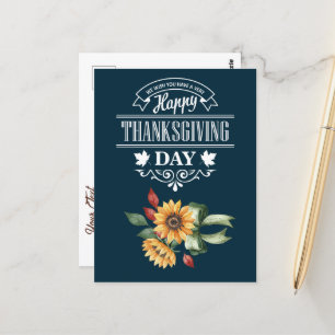 Gelukkige Thanksgiving gefeliciteerd Briefkaart