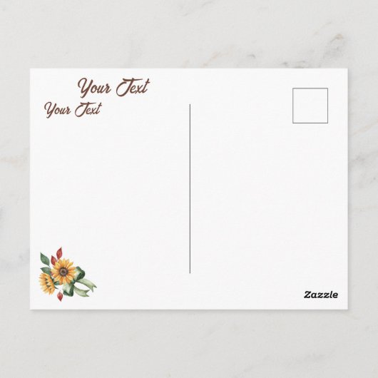 Gelukkige Thanksgiving gefeliciteerd Briefkaart (Achterkant)