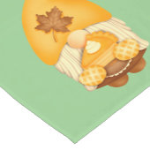 Gelukkige Thanksgiving Gnomen, bladeren, herfstkle Korte Tafelloper (Hoek)