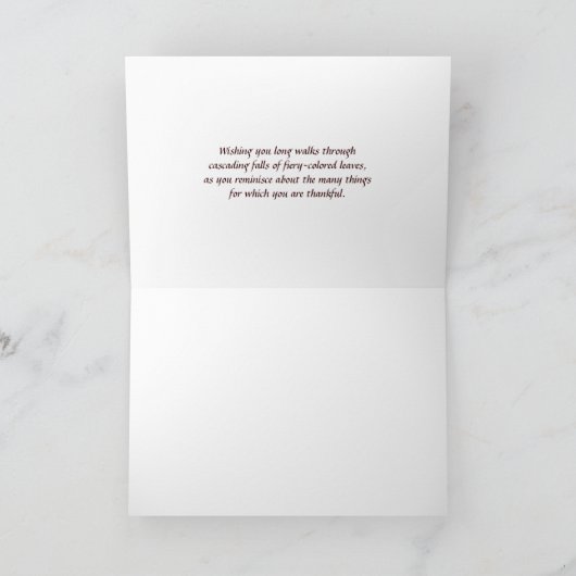 Gelukkige Thanksgiving - Kaart (Binnen)