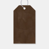 Gelukkige Thanksgiving met Pompoenen en Foliage Cadeaulabel (Achterkant)