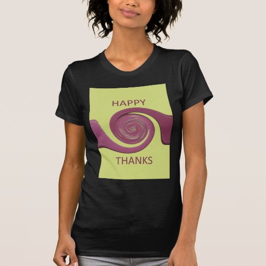 Gelukkige Thanksgiving Mooie Verbazingwekkende Tek T-shirt (Voorkant)