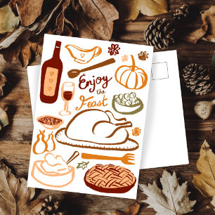 Gelukkige Thanksgiving overvloedige feestdag Briefkaart