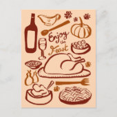 Gelukkige Thanksgiving overvloedige feestdag Briefkaart (Voorkant)