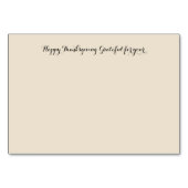 Gelukkige Thanksgiving, Pompoenfoto Kaart (Achterkant)