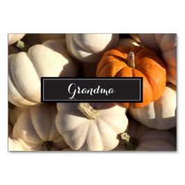 Gelukkige Thanksgiving, Pompoenfoto Kaart