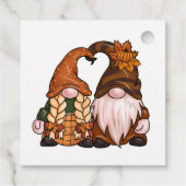 Gelukkige Thanksgiving Scandinavische Gnomen Bedankjes Labels (Achterkant)