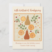 Gelukkige Thanksgiving vakantie groet Feestdagenkaart (Voorkant)