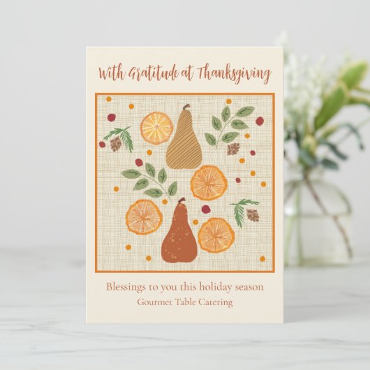 Gelukkige Thanksgiving vakantie groet Feestdagenkaart (Staand voorkant)