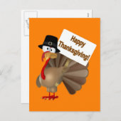 Gelukkige Thanksgiving van het grappige gezegde Feestdagenkaart (Voorkant / Achterkant)