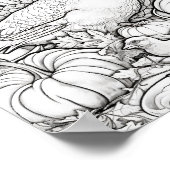 Gelukkige Thanksgiving Volwassen Kleuring Poster (Hoek)