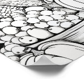 Gelukkige Thanksgiving Volwassen Kleuring Poster (Hoek)