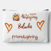 Gelukkige Thanksgiving, Vriendsgiving Monogram | Etui (Voorkant)