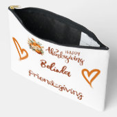 Gelukkige Thanksgiving, Vriendsgiving Monogram | Etui (Open)