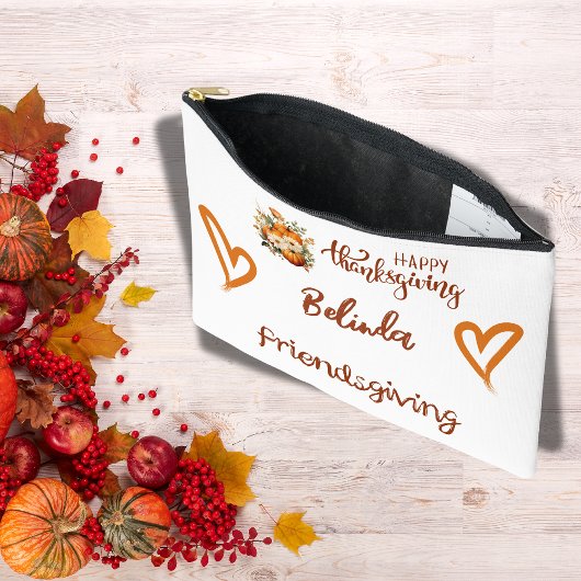 Gelukkige Thanksgiving, Vriendsgiving Monogram | Etui