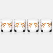 Gelukkige Thanksgiving, Vriendsgiving Monogram | Whisky Glas (Links)
