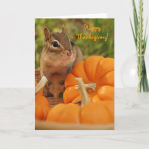 Gelukkige Thanksgiving Weinig Kaart van de