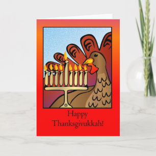 Gelukkige Thanksgivukkah! Kaart