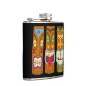 Gelukkige Tiki beelden, Grappig Zwart Heupfles (Rechts)