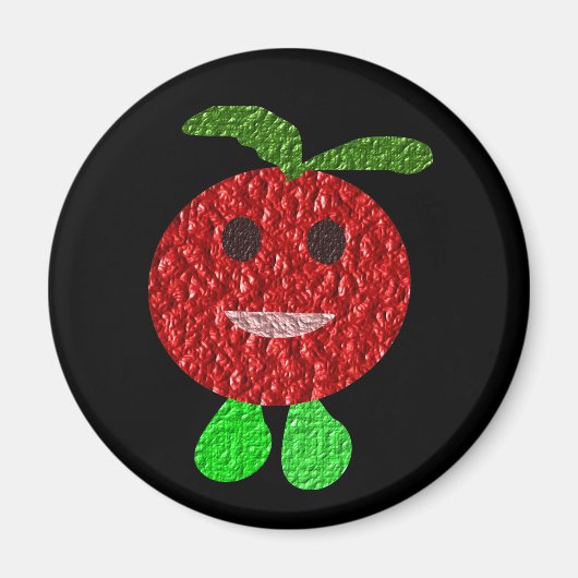 Gelukkige Tomaat Magneet (Voorkant)