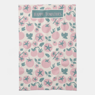 Gelukkige tomaten theedoek