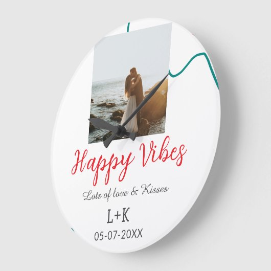Gelukkige trillingen vakantie koppel naam datum br grote klok (Hoek)
