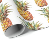 Gelukkige Tropische Ananas Cadeaupapier (Rol Hoek)