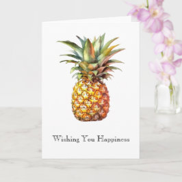 Gelukkige Tropische Ananas Kaart